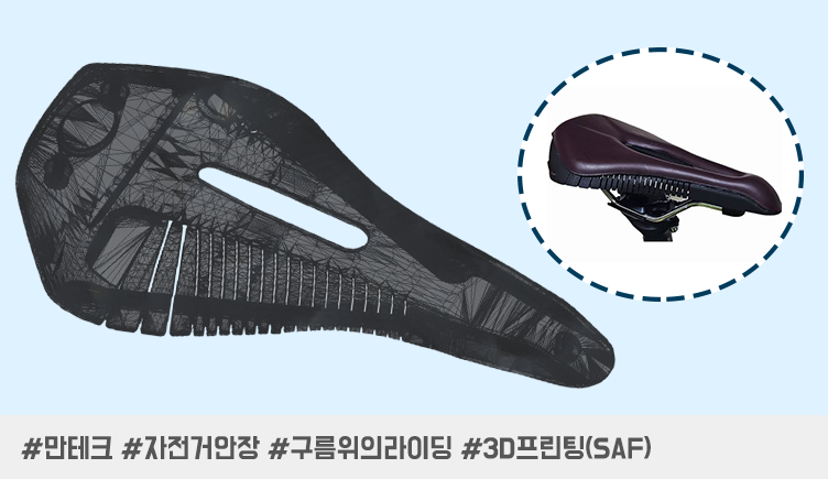3D 프린팅 자전거 안장 : 인체 맞춤 디자인으로 착석감, 진동 흡수에 혁신을!